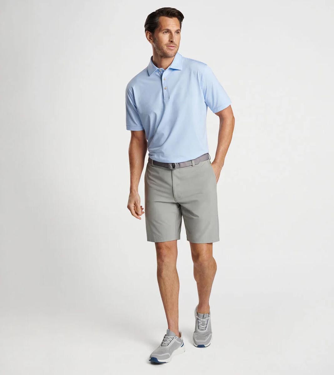 Peter Millar 10-Inch Shackleford Performance Hybrid Shorts - Iron - FINAL SALE